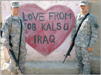 Siblings stay close in Iraq